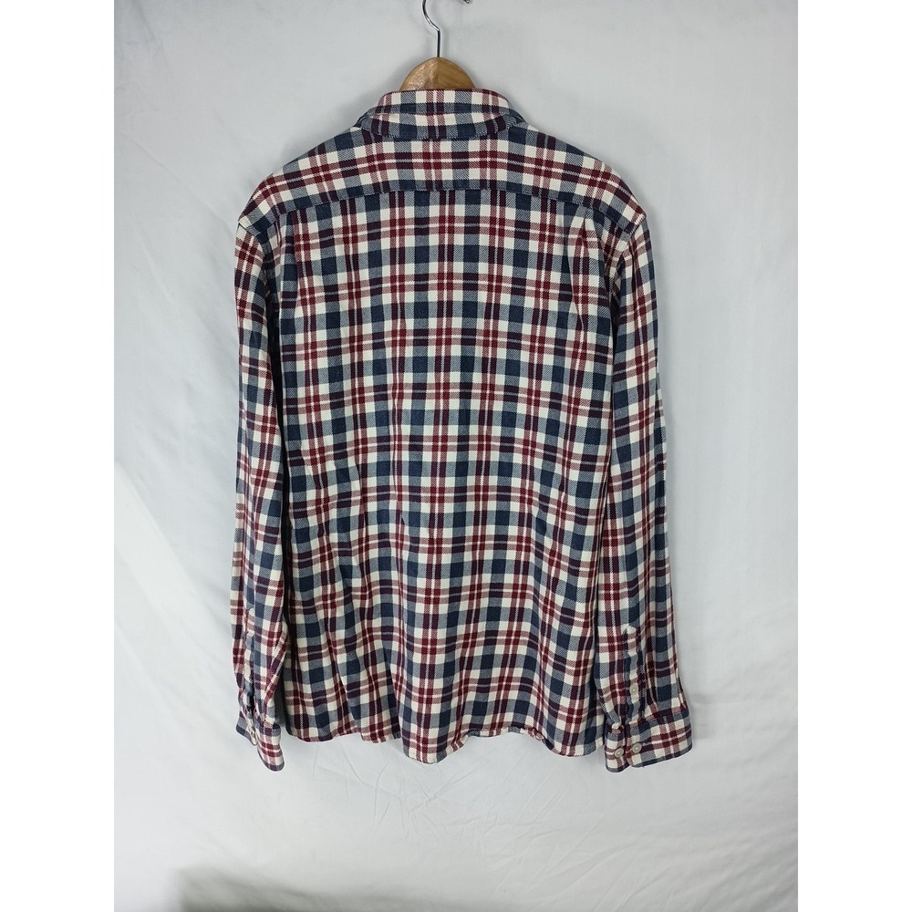 The Normal Brand Bear Flannel Size XL Button Shirt Mens Red Multi Colored Plaid - Picture 3 of 5